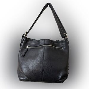 Coach Black Leather Hobo Bag